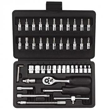 Llave‑Tubo & Inserción Trinquete 1/4 Fervi 0624