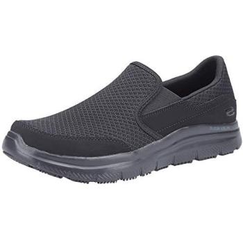 McAllen Sr Flex Sécurité Skechers – Baskets de Travail Noires Homme