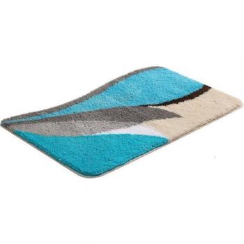 Badematte Magnus, strapazierfähiger Badteppich in Blau