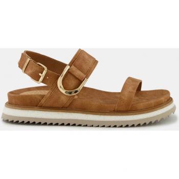 Sandalías de plataforma Mustang para mujer color marrón