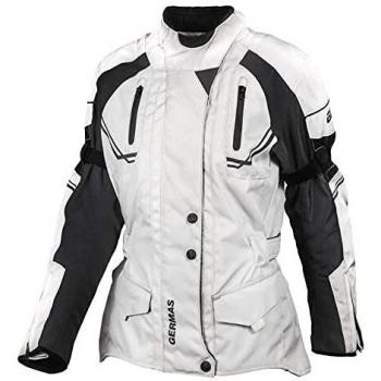 GMS Chaqueta de Moto para Mujer Taylor Beige-Negro