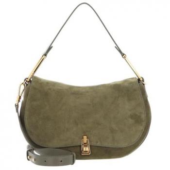 Coccinelle Schultertasche Magie Suede in Grün für Damen