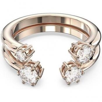 Anillo Constella Swarovski bañado en oro rosa con circonitas