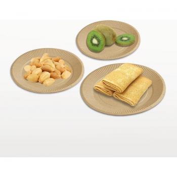 Runde Einwegplatten aus Kraftpapier 100 Stück