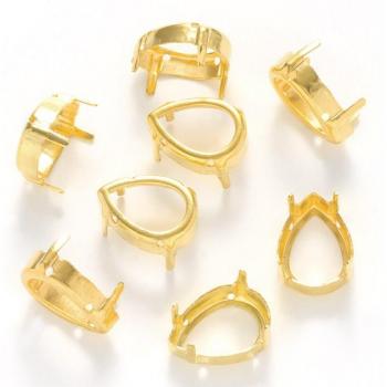 Contenedor Dorado de Piedras Imitación