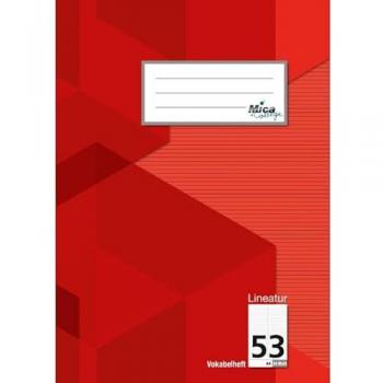 MICA College‑Heft & Block – Vokabelheft DIN A4, Lineatur 53, 2 Spalten, 24 Seiten