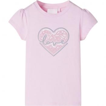 VidaXL Youth T-shirt Light Pink 92