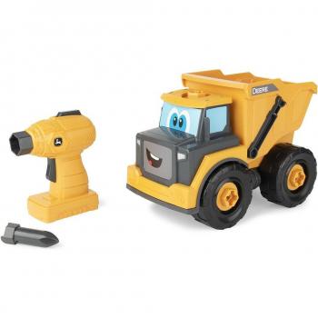 Bizak Construye el Camión Johnny de Color Amarillo, incluye 18 Piezas, un Taladro eléctrico y su Broca, con Piezas Grandes preparadas para los niños a Partir de los 18 Meses (30697508)