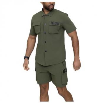 Ensemble Short et Chemise Kebello - Vert