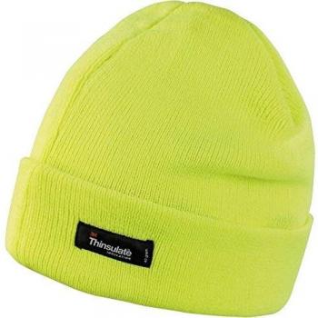 Winter Essentials Thinsulate Hat - Lightweight One Size Fluorescent Yellow