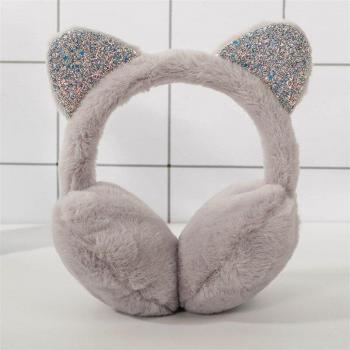 Plush Cat Ear Earmuffs for Adults and Kids
