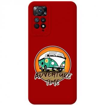 Funda Silicona Líquida Roja Xiaomi Redmi Note 12 Pro 4G Adventure Dibujos