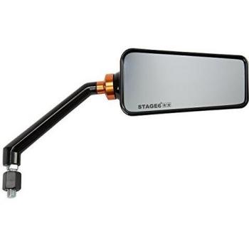 SPECCHIO STAGE6 F1 DESTRO NERO LUCIDO Ò 8 MOTOCICLI SCOOTER S6-SSP630-2R/BK