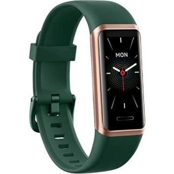 ASIAMENG Orologio Fitness Uomo Donna Alexa Integrata Saturimetro Contapassi Orologio Sportivo Cardiofrequenzimetro da polso Smartband Conta Calorie Meteo Nuoto per Android iOS