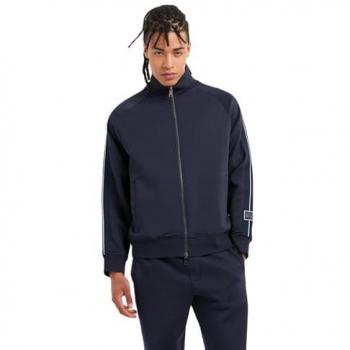 Armani Exchange - Chaqueta felpa negra para hombre