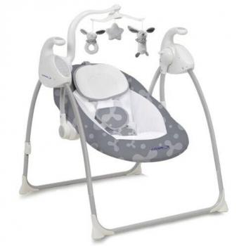 Aziamor Sogni D'Oro Pocket Altalena 3 In 1 Sdraietta Culla A Dondolo Elettrica Grigio