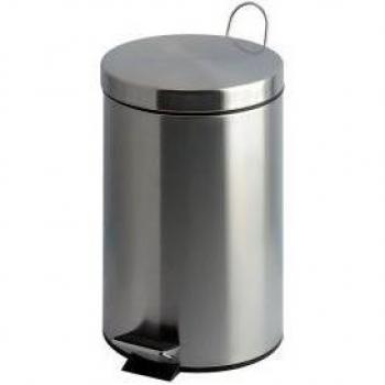 Modern 12 Litre Pedal Bin in Stainless Steel