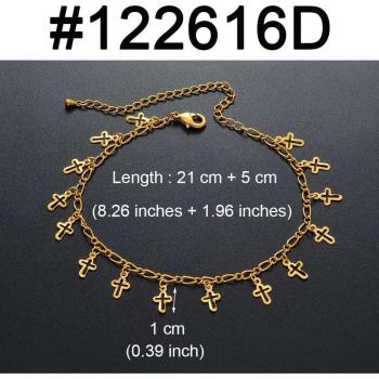 Butterfly Dolphin Stone Shell Cross Heart Fish Anklet #122616