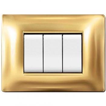 10 Plaques Q Durabilité Modèle Living Plastique Or 3P