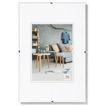 Schwarzer Rahmenfreier Bildhalter mit Antireflexglas 42×60 cm