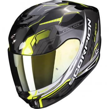 Casco de Seguridad EXO 391 Haut en Negro, Plata y Neon Amarillo