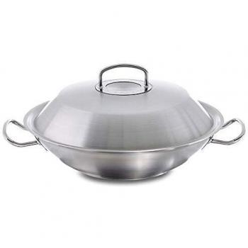Fissler Original‑Profi‑Wok – Edelstahl, Ø 35 cm, unbeschichtet