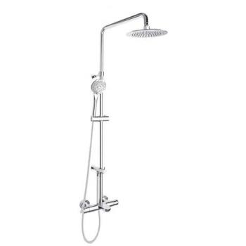 Columna de Baño-Ducha con Grifo Termostático Cromado Barra Telescópica y Accesorios Redondos Serie Blautherm - Cromo - Ramon Soler