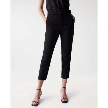 Pantalón recto de mujer Salsa Jeans cintura alta con cinturón