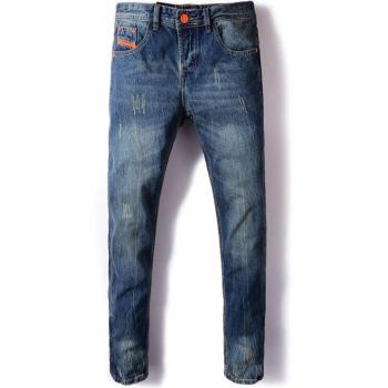 Vintage Button Fly Cotton Denim Trousers