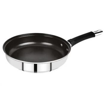 Bergner Baster 28 cm Sartén de Acero Inoxidable para Inducción