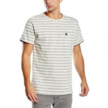 Camiseta G-Star Phaen stripe r t s/s - Hombre - Blanco