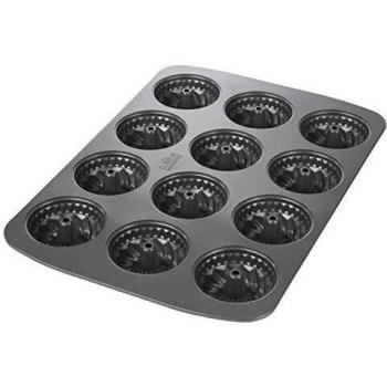 Birkmann Gugelhupfform EASY BAKING, B 37 cm, Anthrazit, Karbonstahl, (1-tlg), antihaftbeschichtet