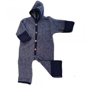 Cosilana Baby-Kapuzenshirt mit Kratzschutz – 62/68, marine‑melange