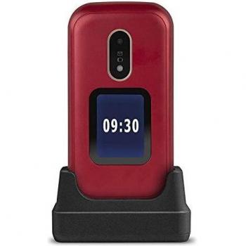 Doro 6060 Senioren Telefoon - Rood/Wit - Met SOS-toets en Grote Cijfers