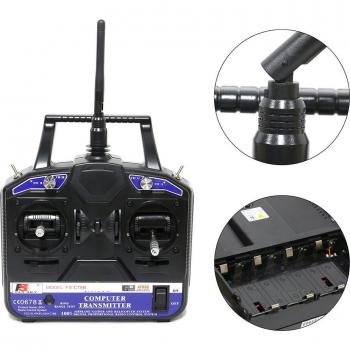 Control Remoto FS-R6B 6 Canales 2.4G Dron Helí Avión Glider