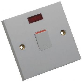 SMJ Electrical 20A Double Pole Switch with Neon Indicator