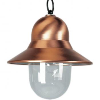K.S. Verlichting Lampada a sospensione da esterno Toscane, colore rame, sospensione nera