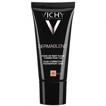 Vichy Dermablend Fondotinta Correttore, 45 Gold - 30 ml