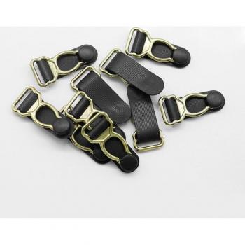 Accesorios de costura: Clips metálicos dorados/negros 100 cm – Liguero