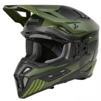 Casco Moto Cross Enduro Oneal EX-SRS HITCH Nero Verde Oliva taglia XL