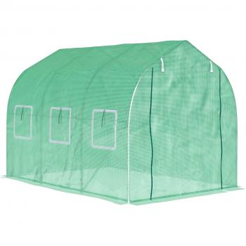 Tunnello Verde 6m² – Serra da Giardino con Tela PE e Ferro Zincato
