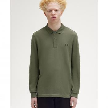 Fred Perry, Polo Shirts, male, Green, Size: 2XL