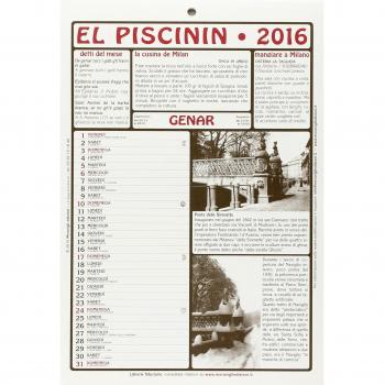 Piscinin. Calendario 2016. Con libro