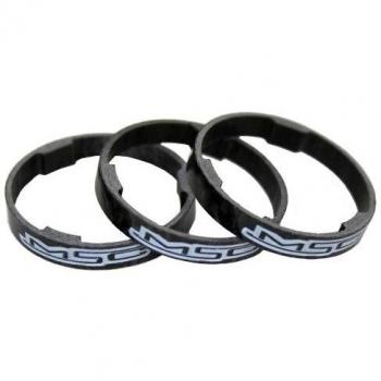 MSC Tridente Carbon 5 mm - Espaciadores dirección de Ciclismo, Color Carbono