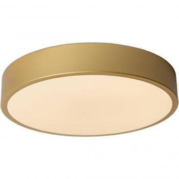 Modern Flush Mount Ceiling Light Unar 30cm in Brass/Gold