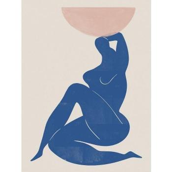 Vaso Piramide Globale con Stampa Donna