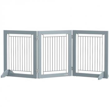 Wooden Pet Gate for Small Dogs - 3 Panel Design