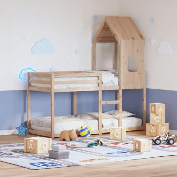 Beliche Infantil com Cobertura 80x200 cm - Madeira de Pinho
