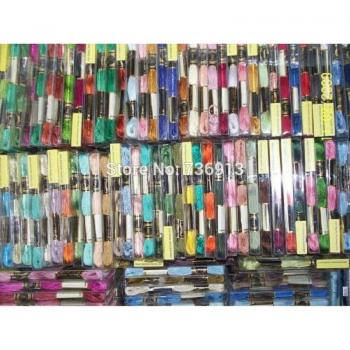 Premium Cross Stitch Embroidery Floss Thread - 50 Pieces