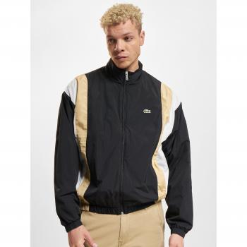 Giacca da uomo Lacoste Sportsuit impermeabile a maniche lunghe colori nero, beige e bianco - M-L